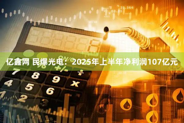 亿鑫网 民爆光电：2025年上半年净利润107亿元